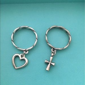 James Avery dangle ring bundle