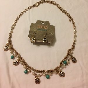 Cross Necklace & Earrings