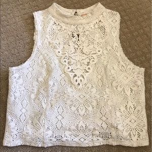 Free People Lace Crop Top