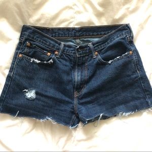 Denim Levi Cutoffs shorts