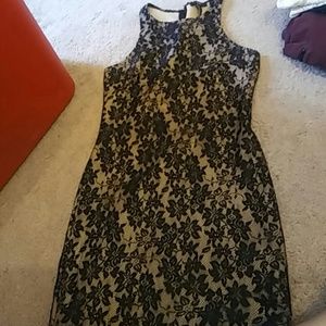 Black lace dress