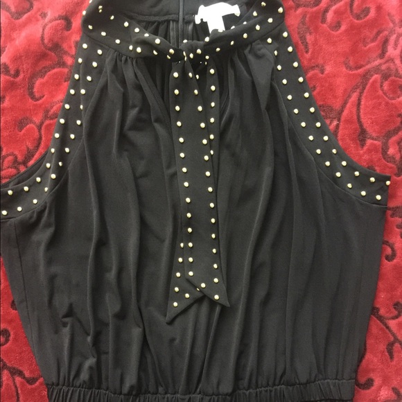 MICHAEL MICHAEL KORS Studded Halter Jumpsuit - Picture 3 of 5