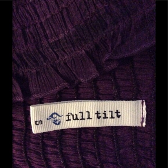 Sheer Dark Purple Strapless top, by Full Tilt sz s - Picture 7 of 7