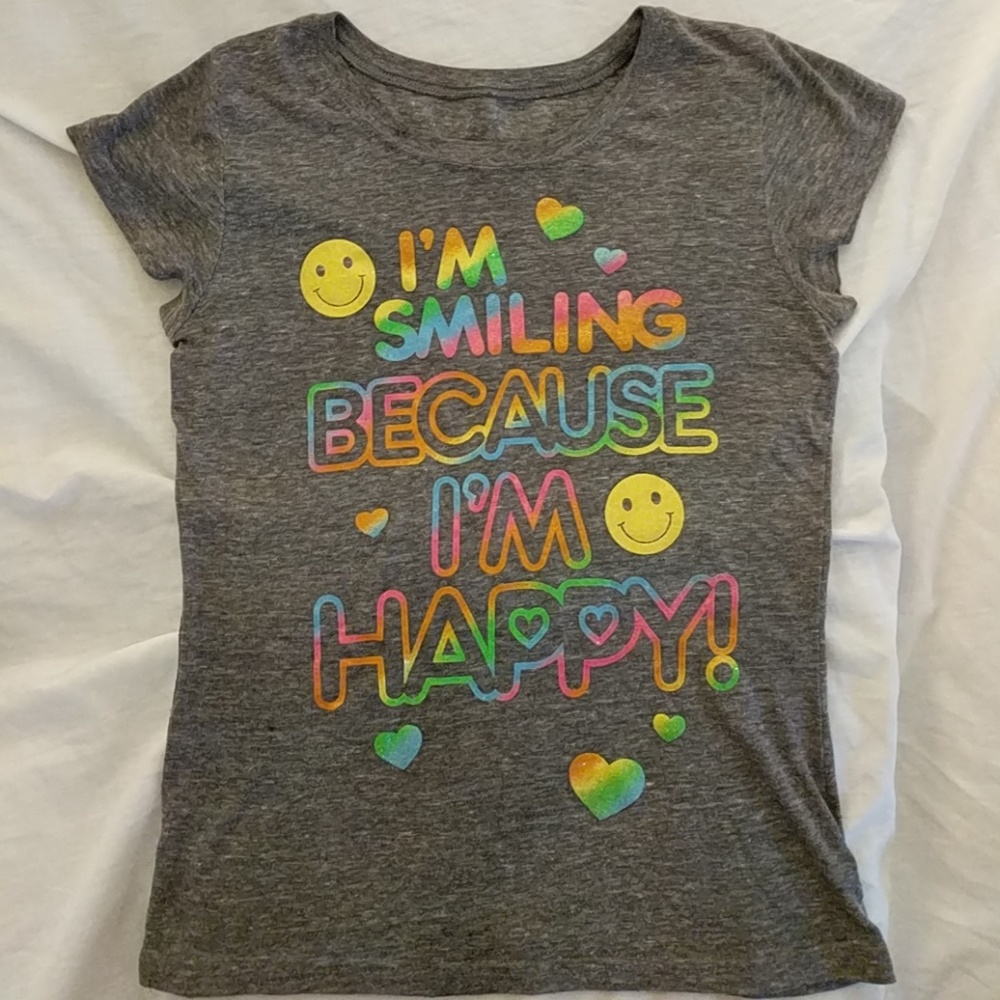 Grey Cotton Kids T-Shirt