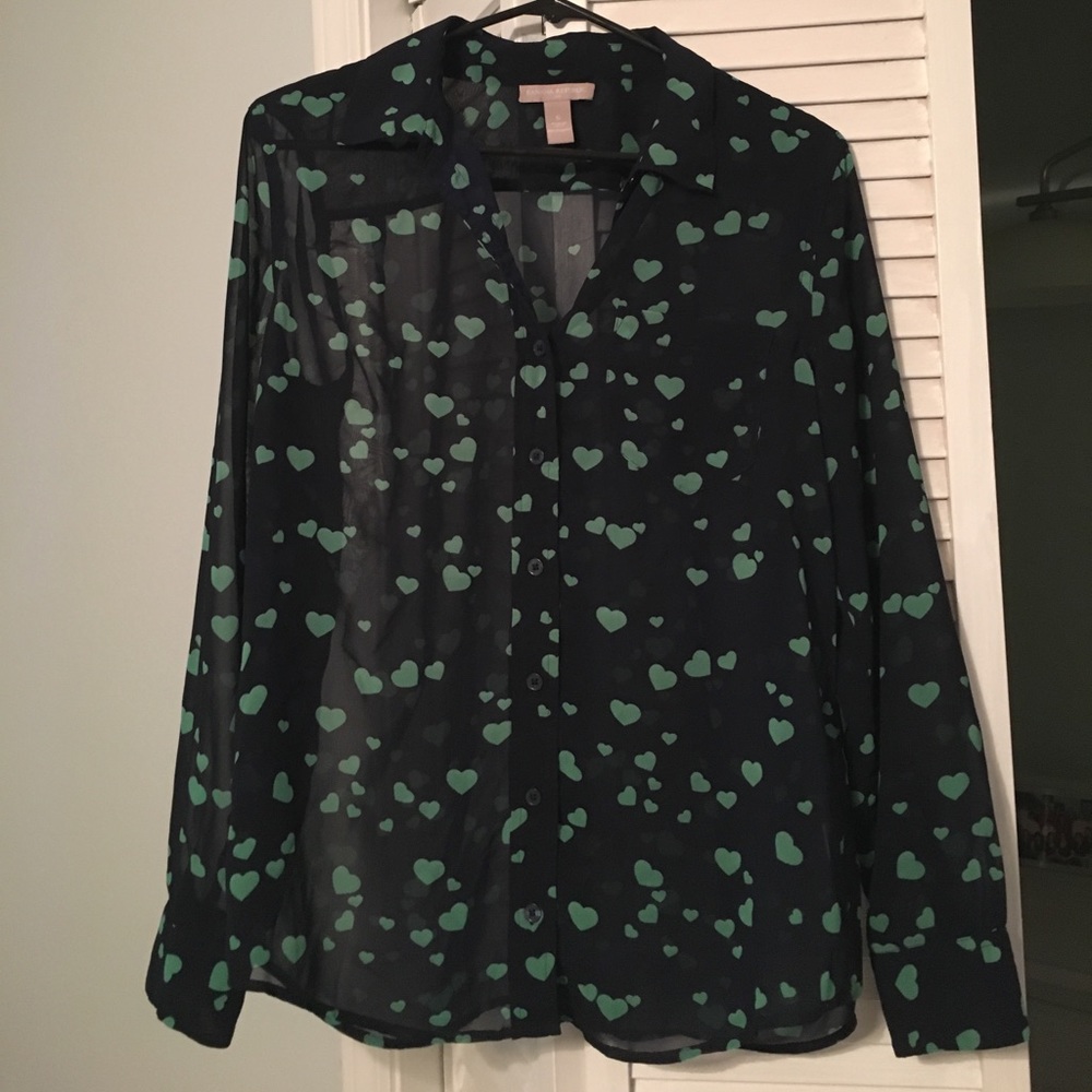 Banana Republic sheer blouse - size S