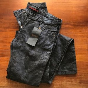 Maison Scotch Feather Print jean