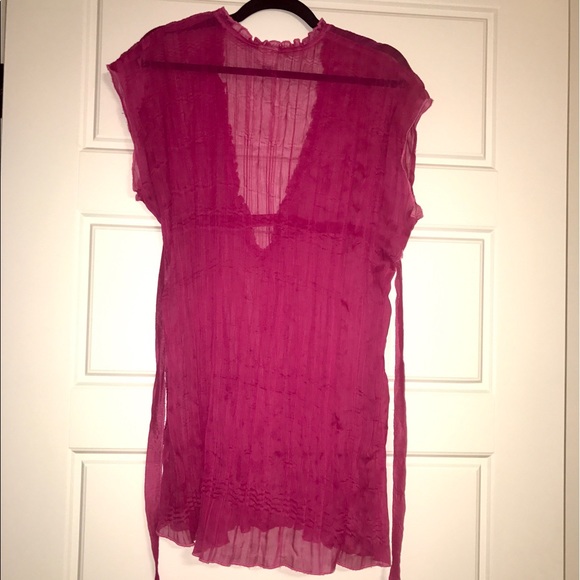 Becca Swim Sheer Pink Coverup Tunic small - Picture 2 of 4