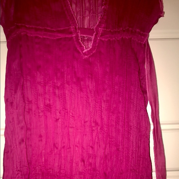 Becca Swim Sheer Pink Coverup Tunic small - Picture 4 of 4