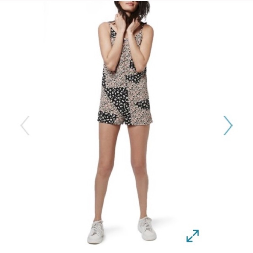Topshop Floral Romper