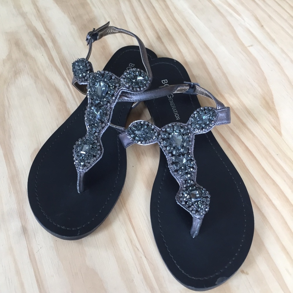 BCBG jewel sandals