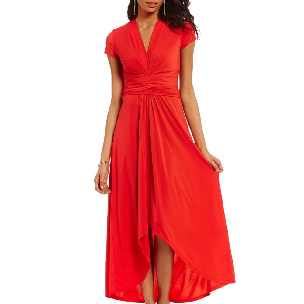 MICHAEL Michael Kors Faux-Wrap Matte Maxi Dress