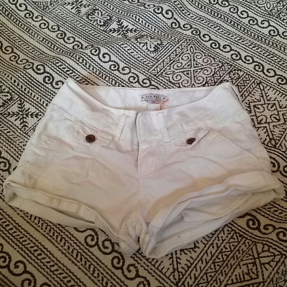 White old navy shorts