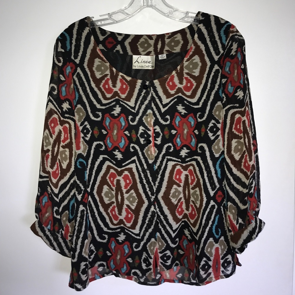 Linea by Louis Dell'Olia 100% Silk Top