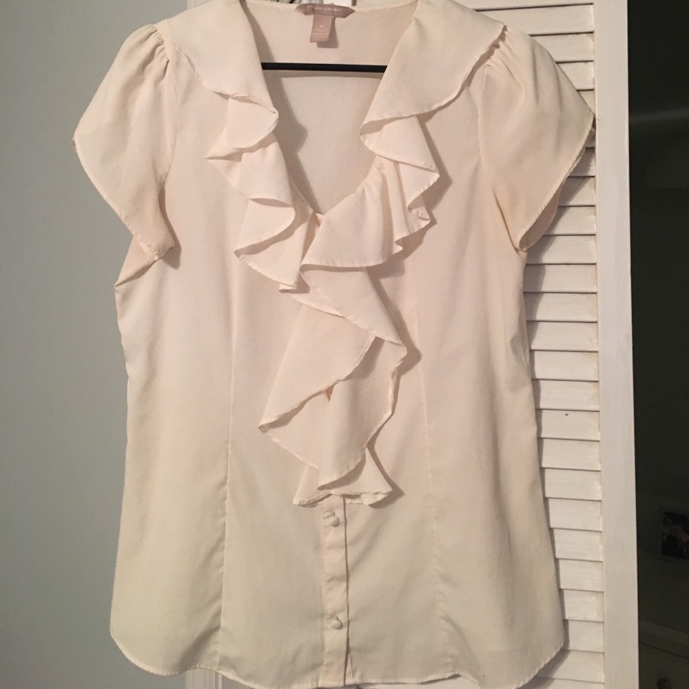 Banana Republic white blouse, size M