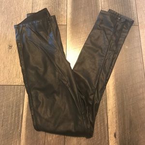 H&M // Leather Leggings
