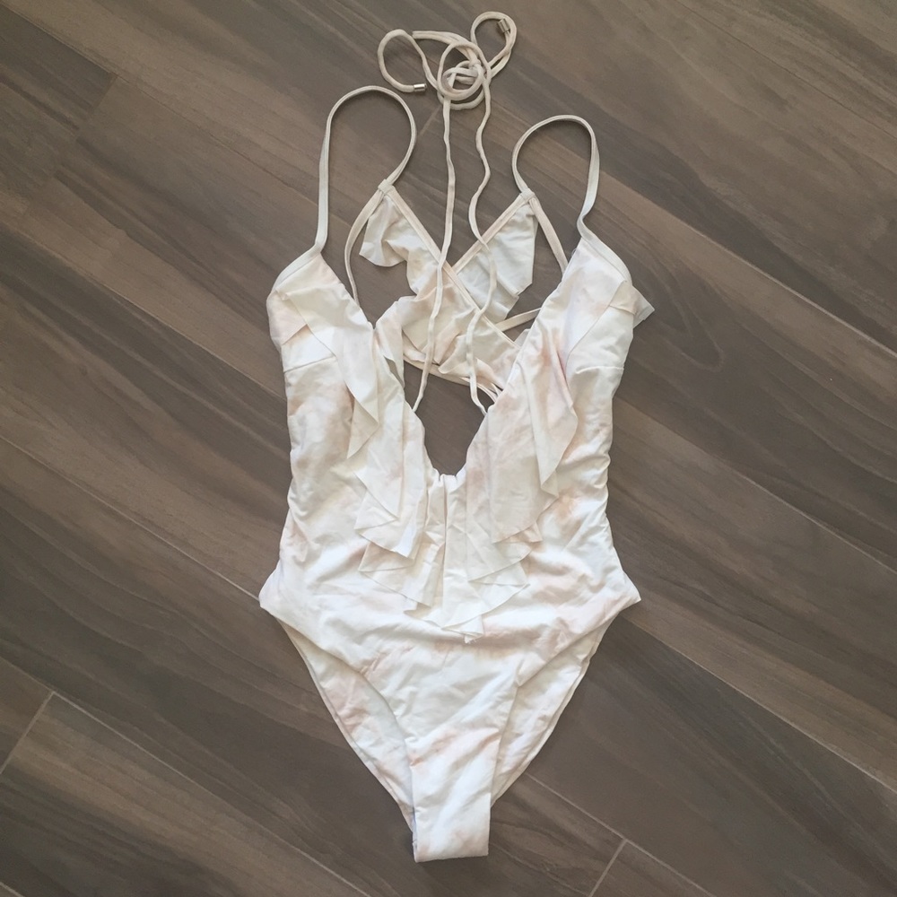 Blue Life Ruffle Romance One-Piece Swimsuit