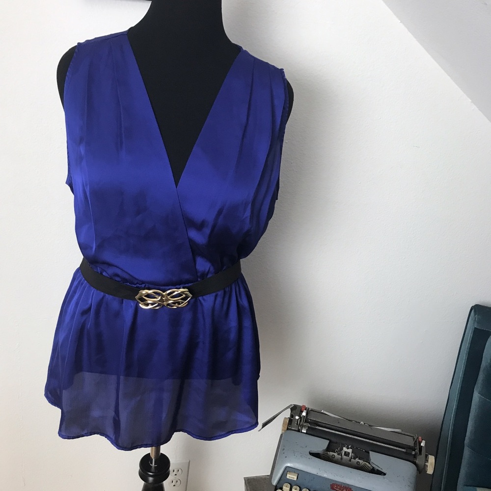 NWOT Purple Silky F21 top