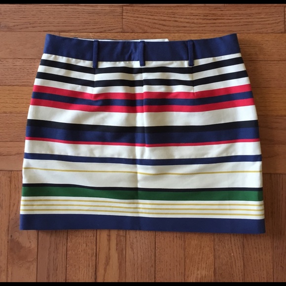 J. Crew Multicolor Stripped Short Pencil Skirt - Picture 2 of 4