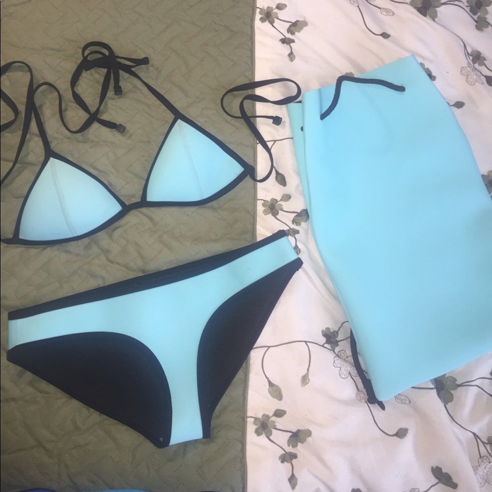 ✨MUST GO✨ triangl bikini & drawstring bag