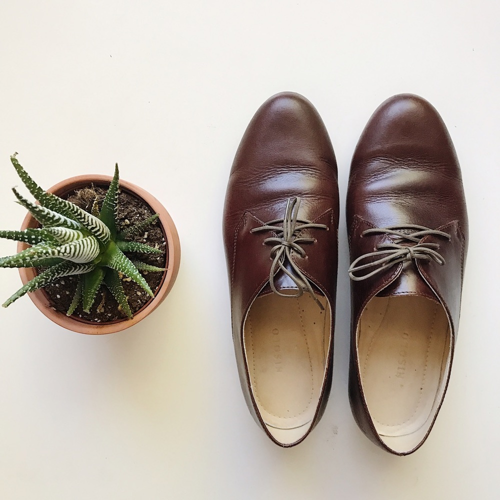Nisolo Handmade Oliver Oxford in Brandy size 9 - Picture 1 of 4