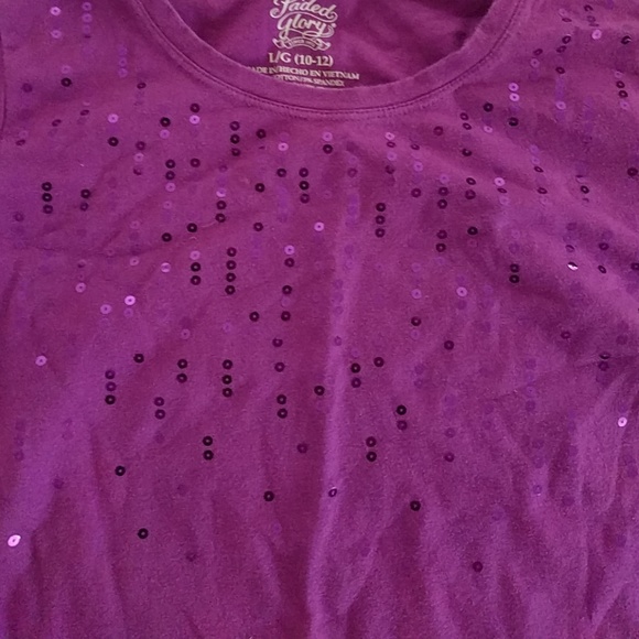 Long sleeve purple kids shirt - Picture 2 of 4