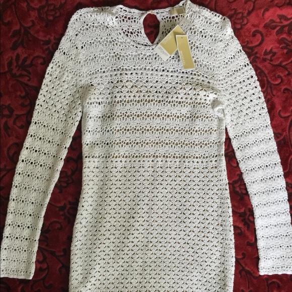 MICHAEL Michael Kors Crocheted Sweater Dress - Picture 3 of 4