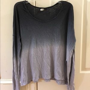 Free People Purple Ombré Top