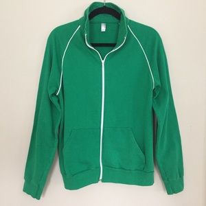 American Apparel • Green zip up