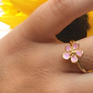 PANDORA *inspired* GOLD CHERRY BLOSSOM RING  🌸