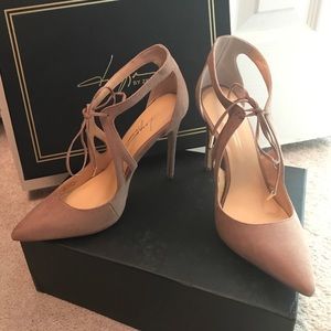 Daya by Zendaya 'Aaron' Pointy Toe Pump in Blush
