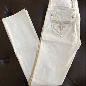 Rock Revival White Jeans