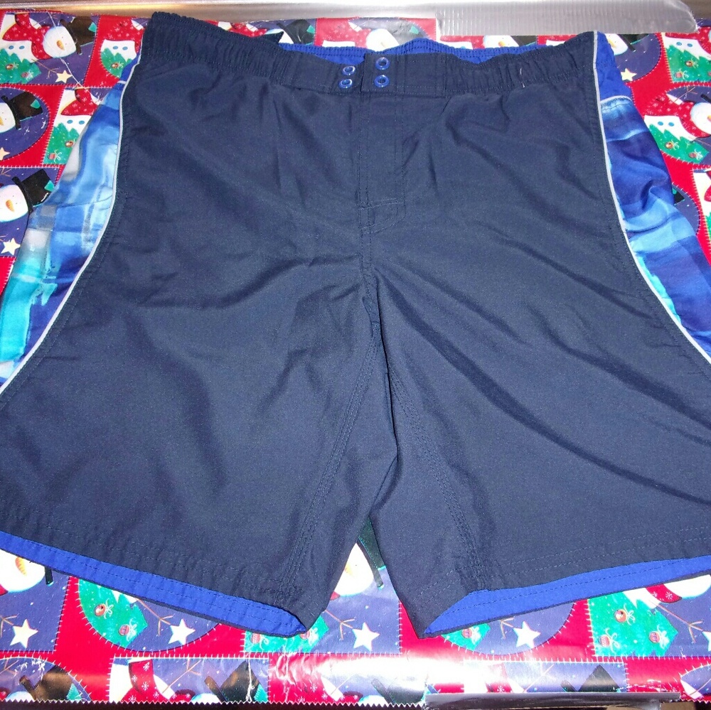 Nike Blue with Design Small Swim Trunks!