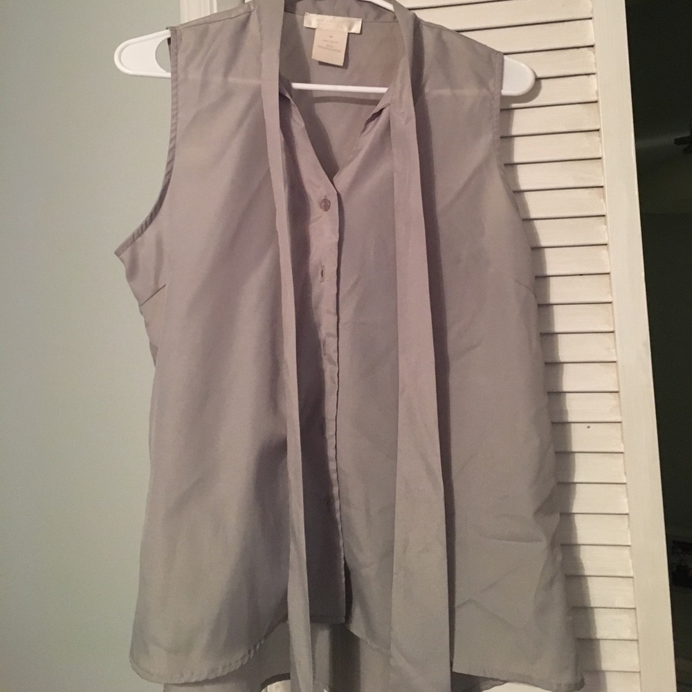 Grey/silver blouse - size M