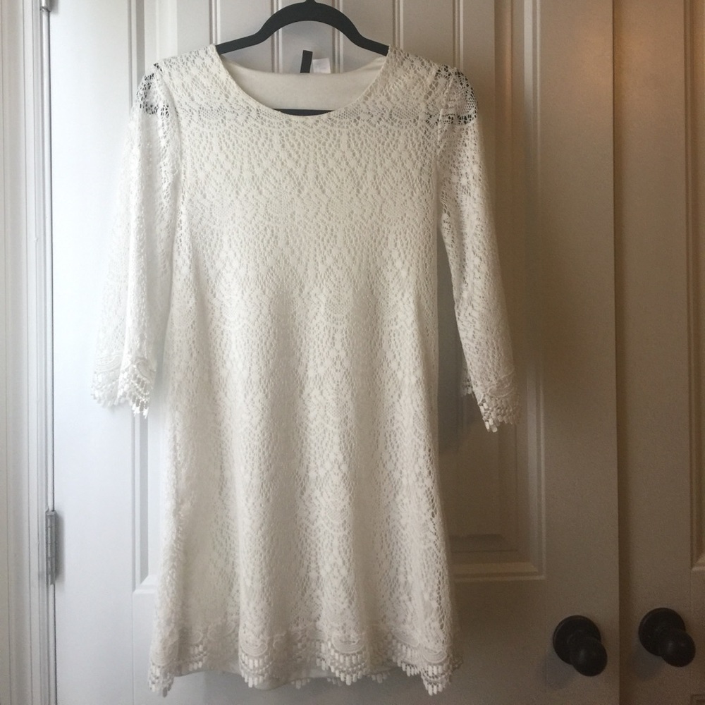 H&M White Lace Dress