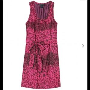 Marc by Marc Jacobs Pink Leopard Print Silk Dress