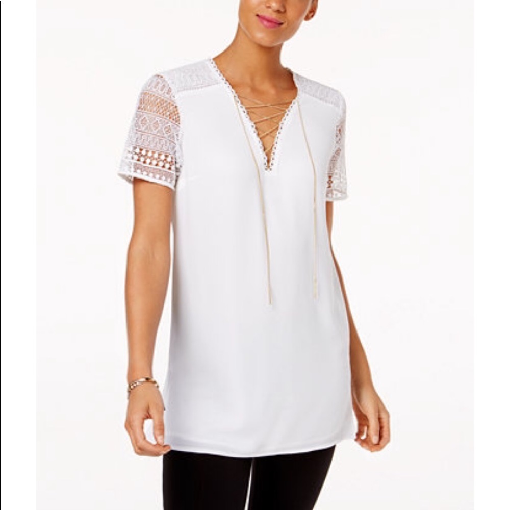 MICHAEL Michael Kors Chain Lace-Up Tunic