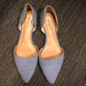 Jcrew Chambray Flats
