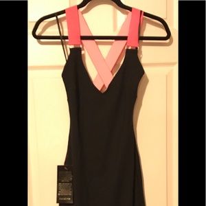 Bebe 3/4 length black dress