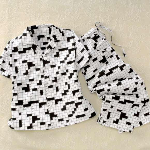 The Cat's Pajamas Other - Crossword Capri Pajama Set