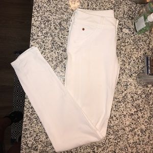 White Hudson Straight Leg Jeans