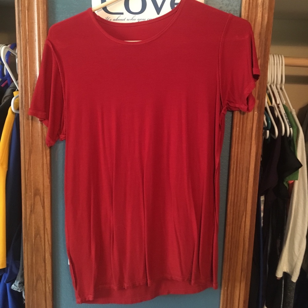 Deep red top