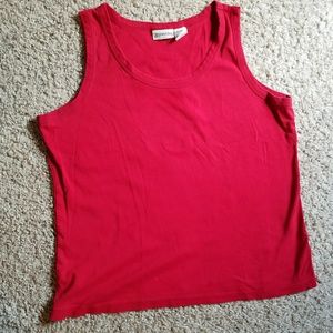 Red tank top