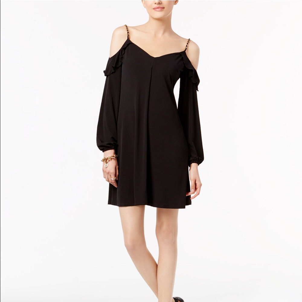 MICHAEL Michael Kors Cold-Shoulder Shift Dress