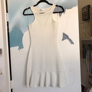 Fitted white dress