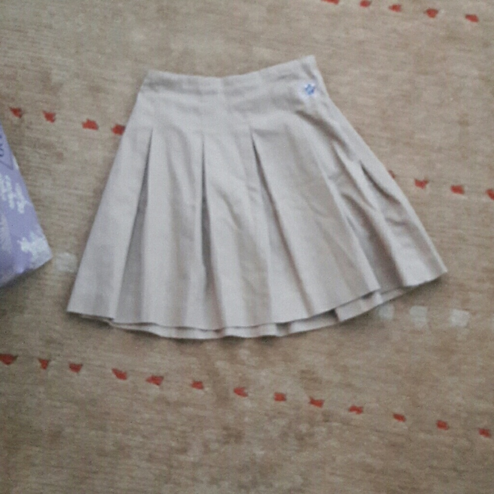 Mills beige school girl uniforms