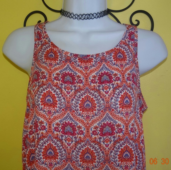 Pink Rose Asymmetrical Top - Picture 3 of 5