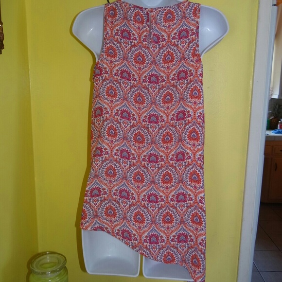 Pink Rose Asymmetrical Top - Picture 4 of 5