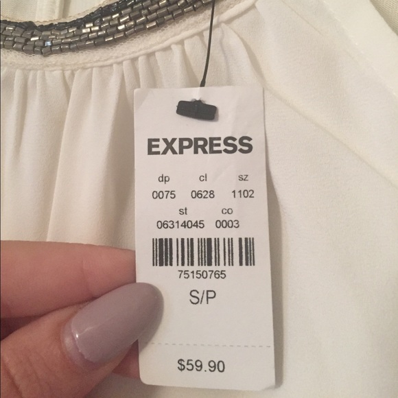NWT❤️❤️ express beaded tank top - Picture 3 of 4