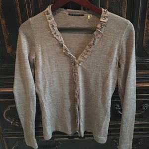 Gorgeous Jeweled Elie Tahari Cardigan