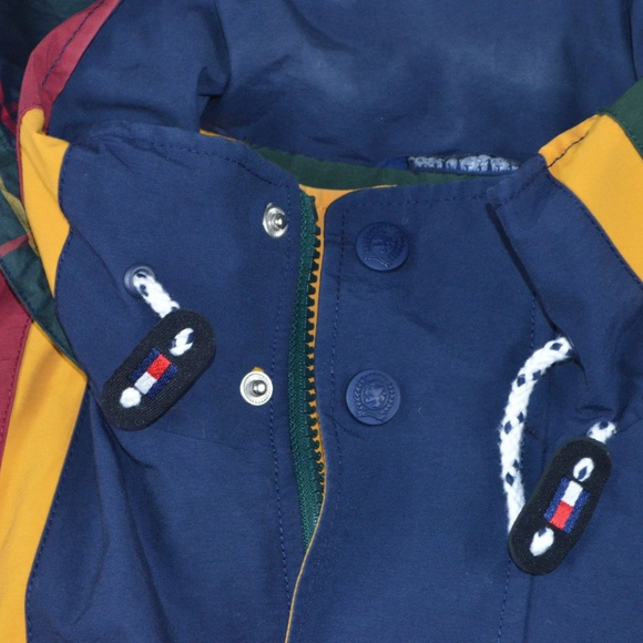 Vintage 90s Tommy Hilfiger Color Block Jacket - Picture 3 of 6
